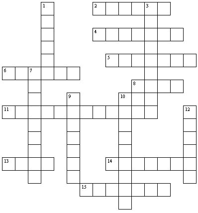 Crossword Puzzle